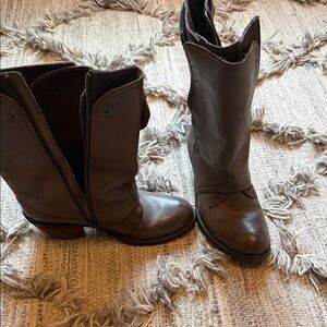 Luxury Rebel Dark Brown Heeled Boots